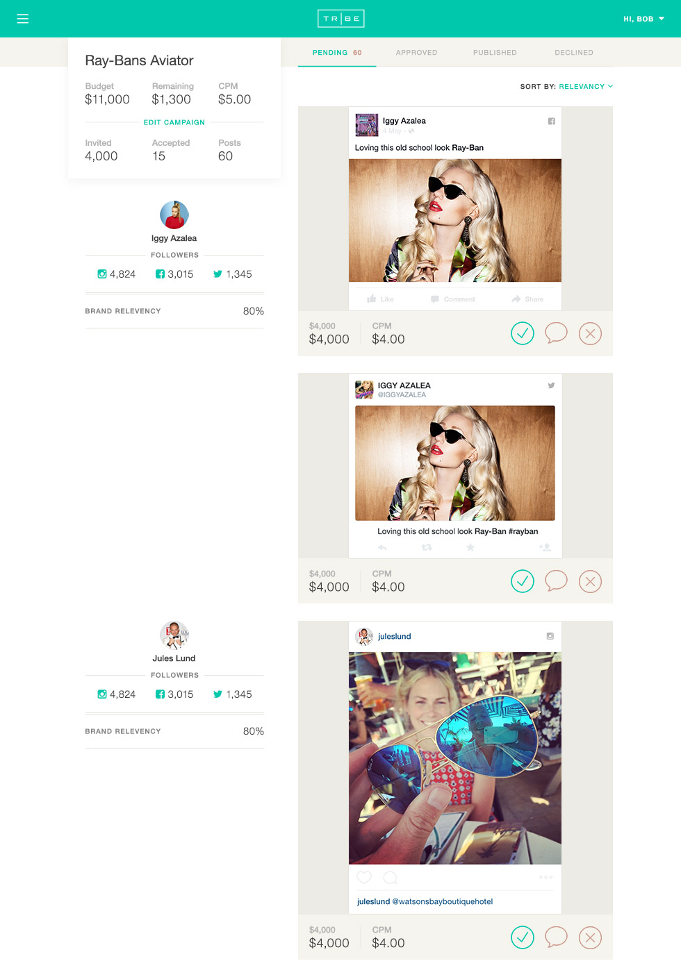 Tribe: How We Developed a Successful Platform for Brands to Connect with Creators desktop layout